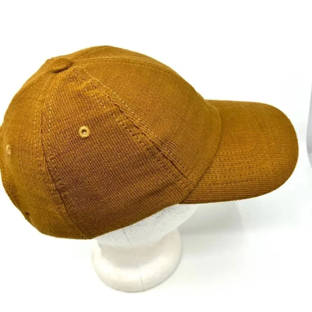 NWT Stiksen Unisex 105 Mustard Unconstructed Canvas Baseball Hat Size Medium